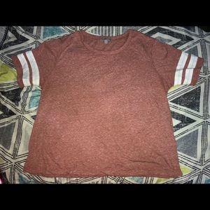 Pink and White Varsity Stripe Top